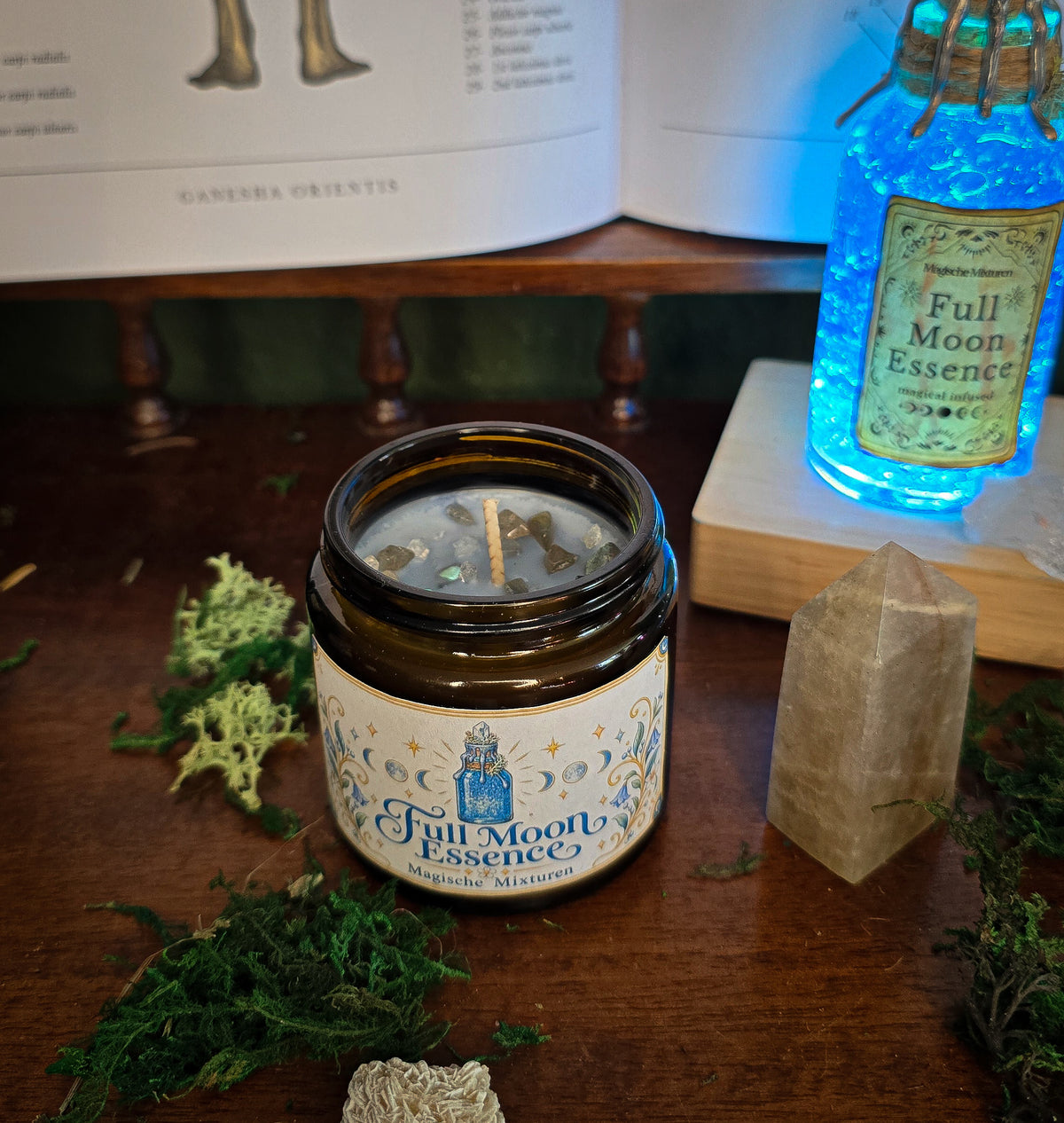 Full Moon Essence Kerze